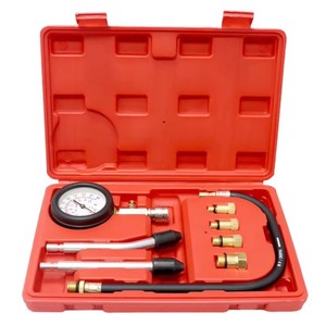 Kit de testeur de <span class=keywords><strong>compression</strong></span> de cylindre de moteur Jauge de pression de cylindre de moteur à essence Testeur de <span class=keywords><strong>compression</strong></span> de cylindre pour M10 M12 M14 M18 - Product Image 1