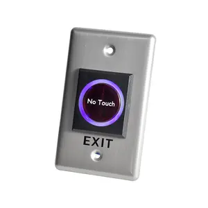 新着亜鉛合金金属ドアアクセス制御システム出口スイッチドアリリースプッシュ出口ボタン