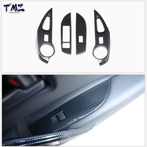 Full Set Black Carbon Fiber Plastic Gear Shift Interior Trim Covers for Toyota Frontlander 2022 Left Hand Drive LHD - Product Image 3