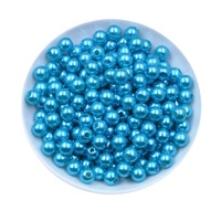 Perles en plastique ABS d'usine de Yiwu en gros avec trou perles en plastique en vrac pour accessoires de bricolage