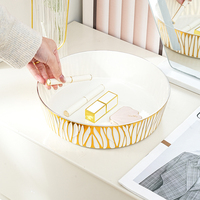 Opbergorganizer voor thuis, creatieve plastic opbergbakjes, milieuvriendelijk, modern, luxe, voor snacks, fruit, sieraden, parfum, cosmetica.