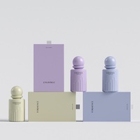 Nouvelles bouteilles de parfum en verre avec vaporisateur, design élégant, 30 ml, 50 ml, 100 ml, avec boîte à tiroir, bouteilles de parfum en verre vides avec bouchon