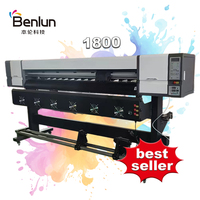 Impresora Eco-Solvente Roll-to-Roll Económica de 1800-1900mm con Cabezal de Impresión Único Automático para Impresión Publicitaria en Blanco