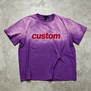 Camiseta Personalizada de Algodón para Hombre, Manga Corta, Cuello Redondo, Casual, con Letras Impresas, Transpirable, para Verano - Product Image 6