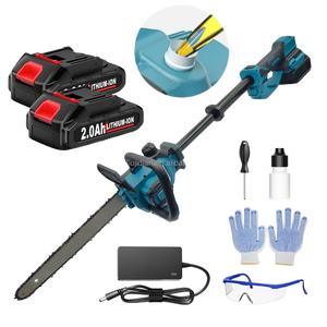 Scie à perche télescopique sans fil intégrée de <span class=keywords><strong>12</strong></span> pouces avec moteur sans balais de 800 W, mini tronçonneuse à batterie, cadeau idéal pour les hommes, personnalisable OEM - Product Image 2