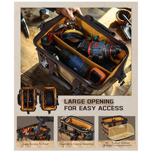 Sac à outils robuste et durable, grande capacité, multifonctionnel, pour plombiers/mécaniciens - Product Image 2