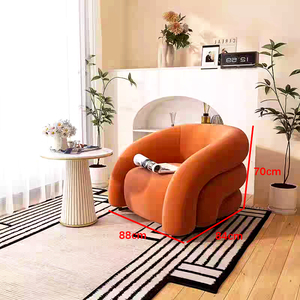 Light Luxury Single-Seater Leisure Sofa <strong>Chair</strong> for <strong>Small</strong> Spaces - Suitable for Living Rooms and <strong>Bedrooms</strong> - Product Image 5