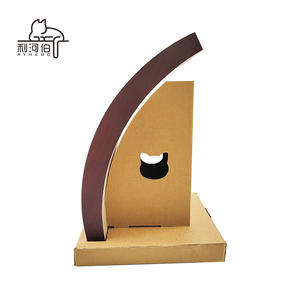 Yüksek kalite Modern stil oluklu kedi ağaçları <span class=keywords><strong>Scratcher</strong></span> karton ambalaj içinde interaktif kağıt oyuncak - Product Image 3