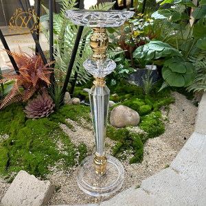 Base de Flores de Cristal Transparente, Decoración de Mesa Principal para Bodas, Centro de Mesa Acrílico para Bodas, Florero - Product Image 4