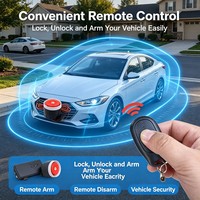 Traceur GPS pour la sécurité des véhicules, système d'alarme à klaxon haute puissance, verrouillage du moteur à distance, dispositif de suivi filaire pour moto