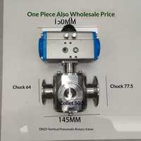 Accessoires pour machine de remplissage 304 : Vanne rotative trois voies pour pâtes et liquides, Vanne trois voies pour liquides, Buse de décharge, Cylindre