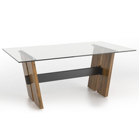 Verre trempé octogonal de luxe pour plateau de table, design moderne et abordable pour restaurant
