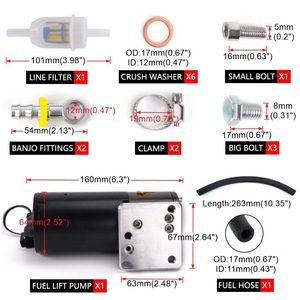 Fuel Pump For Dodge Ram 2500 3500 5.9L 1998-2002 Upgrade Retrofit <b>Electric</b> Fuel Pump With Hose Filter <b>Kit</b> - Product Image 2