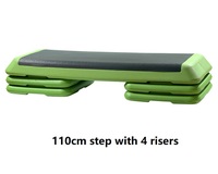 Plataforma de Step Aeróbico de 72 cm de Material PP al por Mayor con 4 Niveles Ajustables para Uso en el Hogar y Centros de Fitness