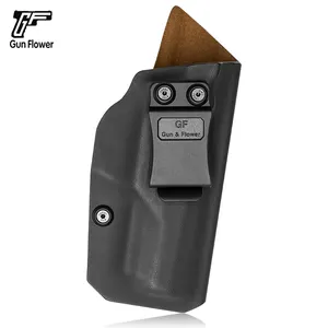 Gun&Flower Kydex IWB Holster With Gun Light With Leather Inside Fits For Mini Customized LOGO