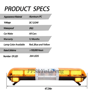 Prix usine Ambulance <span class=keywords><strong>barre</strong></span> lumineuse toit avertissement balise récupération dépanneuse led flash <span class=keywords><strong>barre</strong></span> lumineuse stroboscopique avec haut-parleur klaxon sirène - Product Image 6