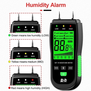 Humidimètre électronique pour <span class=keywords><strong>bois</strong></span> MT-19, hygromètre numérique et <span class=keywords><strong>d</strong></span>étecteur <span class=keywords><strong>d</strong></span>'<span class=keywords><strong>humidité</strong></span> pour le <span class=keywords><strong>bois</strong></span> <span class=keywords><strong>de</strong></span> <span class=keywords><strong>chauffage</strong></span> et les murs <span class=keywords><strong>de</strong></span> bâtiments, <span class=keywords><strong>testeur</strong></span> en carton - Product Image 2