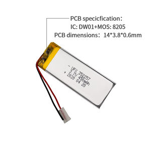 Direktlieferung ab Werk 3,7V Wiederaufladbare Batterie <span class=keywords><strong>Lipo</strong></span> 450mAh Pouch-Zelle für Spielzeug OEM 352257 Li-Polymer-Akku 3,7V 450mAh - Product Image 6