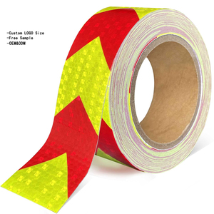 Safety Danger High Viscosity Reflective Recyclable PVC Film Base Material Floor Marking Warning Caution Self Adhesive Tape - Product Image 1