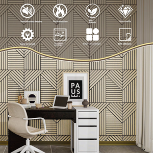 Para KASARO, paneles <span class=keywords><strong>de</strong></span> pared acústicos <span class=keywords><strong>de</strong></span> MDF <span class=keywords><strong>de</strong></span> alta calidad, listones insonorizados para decoración <span class=keywords><strong>de</strong></span> pared <span class=keywords><strong>de</strong></span> madera Interior <span class=keywords><strong>de</strong></span> dormitorio para hoteles - Product Image 5