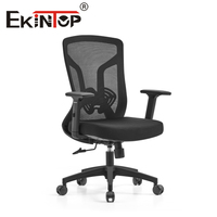 Ekintop – chaise ergonomique à dossier haut pivotant, chaise de bureau et de direction en maille, pas chère, vente en gros