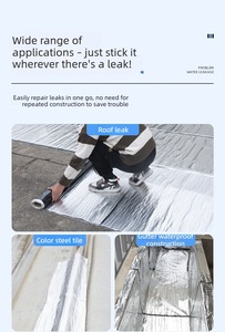Cinta Asfáltica Autoadhesiva, Membrana de Betún Impermeable, Cinta Selladora Resistente a los Rayos UV y a la Intemperie para Reparación de Techos de Autocaravanas - Product Image 4