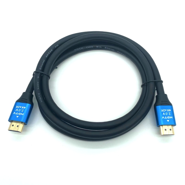 OEM/ODM Factory 1.5M Gold Plated High Quality 19+1 4K 18gbps 3D CCS OD7.0mm HDMI Cable to HDMI Cable Male to Male for Monitor