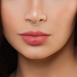 ROXI 8mm S925 Sterling Silver Leaf Branch <b>Nose</b> Hoop <b>Ring</b> Hoop <b>Septum</b> <b>Nose</b> <b>Ring</b> - Product Image 5