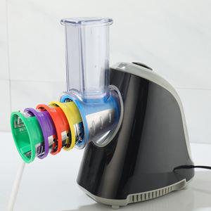 Mini robot culinaire électrique, moteur entièrement en cuivre, utilisation domestique, construction en plastique, trancheuse/râpeuse/broyeur pour fromages, fruits - Product Image 1