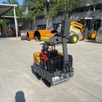 Rouleau Compacteur Vibratoire à Double Tambour Compact Mini Manuel de Haute Qualité Storike 540 kg 800 kg pour Béton, Asphalte et Sol