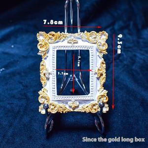 Moderne Rétro Européen DIY Cadre <span class=keywords><strong>Photo</strong></span> Blanc Doré Nu Cadre Dos Nu Victorien En Bois En Plastique Bijoux Posant À La Main - Product Image 6