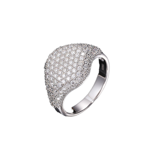 Anillo de diamante de moissanita de Plata de Ley 925 para hombre, joyería ostentosa de cara grande resistente estilo Hip Hop - Product Image 4