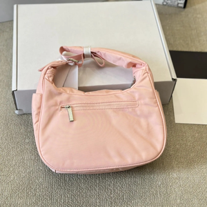 High Quality for Pink Nylon Women's Large Capacity <b>Shoulder</b> <b>Tote</b> <b>Bag</b> Underarm <b>Strap</b> Sports Design Candy Pattern Button Lady - Product Image 3