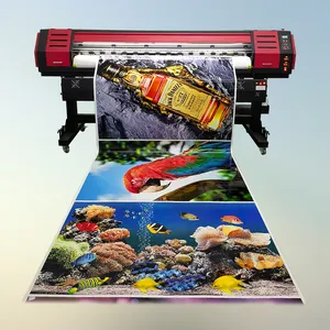 Mesin cetak printer industri eco kanvas vinil spanduk terpal format besar sublimasi digital