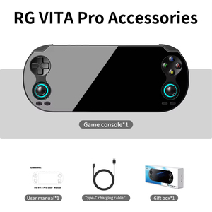 Console <span class=keywords><strong>de</strong></span> jeu portable rétro Anbernic RG <span class=keywords><strong>Vita</strong></span> Pro, écran tactile IPS <span class=keywords><strong>de</strong></span> 5,5 pouces, double système Android 14, WiFi, lecteur <span class=keywords><strong>de</strong></span> jeux portable - Product Image 6