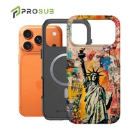 Funda Protectora para Teléfono 17 Pro Max 3D 2 en 1, Magnética, a Prueba de Golpes, Personalizable con Impresión por Sublimación, Venta al Por Mayor de Fábrica Prosub