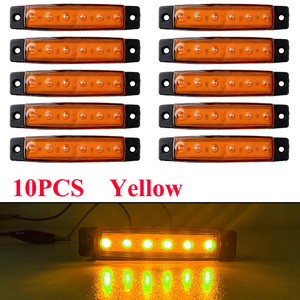 Luces de posición laterales LED, 10 unidades, blancas, 12 V, 6000 K, para coche, camión, furgoneta, barco - Product Image 2