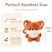 Porte-clés en peluche éléphant adorable de 15 cm / Jouet doux et parfumé, poupées compagnonnes dans différents styles, cadeau d'anniversaire pour garçons et filles