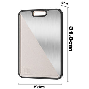 Nueva Tabla de Cortar WDF de Titanio 201+Paja de Trigo Acero Inoxidable y Aluminio, Tablas de Cortar para Sublimación - Product Image 2