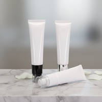 Vente en gros de tubes en plastique de 30 ml, 50 ml, 100 ml avec pompe de précision pour crème pour les yeux, emballage haut de gamme, logo personnalisé, OEM, ODM, directement de l'usine