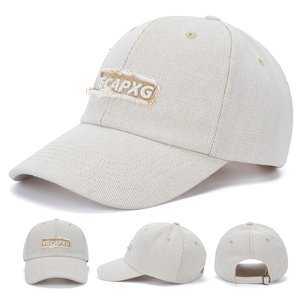 Gorra de Béisbol Unisex de Algodón con Etiqueta Bordada, Estilo Vintage, Desgastada, con Bordes Deshilachados, Deportiva, para el Sol, Verano - Product Image 4