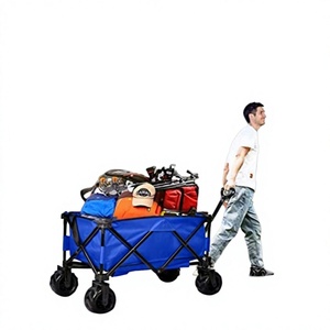 Chariot de camping pliable multifonctionnel pour terrain accidenté, jardin, cour, plage - Product Image 1