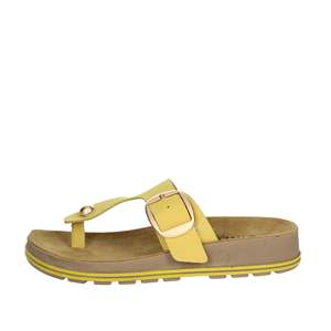Sandalias Planas Cinzia Soft Donna Infradito Giallo para Mujer, Talla 37 - Product Image 1