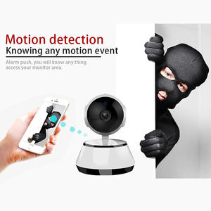 Mini caméra de surveillance intérieure sans fil WiFi pour bébé, caméra IP de sécurité domestique avec sirène intégrée et suivi PTZ - Product Image 6