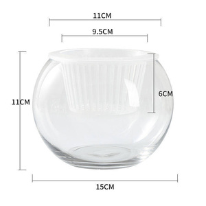 Maceta de flores de gran venta con sistema de riego automático para sala de estar, florero esférico para peces, árbol de la fortuna hidropónico - Product Image 5