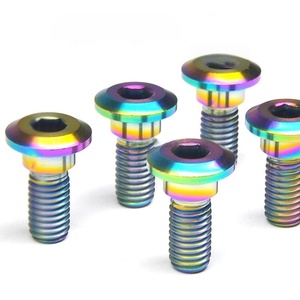 สกรูจานเบรกโลหะผสมไทเทเนียม เหมาะสำหรับการดัดแปลงชิ้นส่วนซูซูกิ สกรูจานเบรก M8*22 อุปกรณ์เสริมสำหรับมอเตอร์ไซค์ - Product Image 5