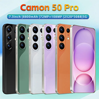 Cámara con IA de 108MP, Camon 50 Pro, Pantalla HD de 7.3 Pulgadas y 90Hz, Android 15, 16GB, 1TB, Más de 8000mAh, MTK 62XX Deca Core, 5G, Doble SIM, Face ID, GPS