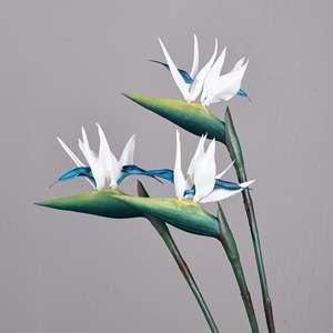Fleur artificielle en soie <span class=keywords><strong>Strelitzia</strong></span> Reginae Qq498 au toucher réel, vente en gros, pour décoration de mariage - Product Image 4