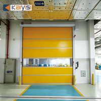 Porte à enroulement à grande vitesse en PVC anti-poussière, cadre en acier galvanisé, personnalisation complète en termes de taille et de couleur