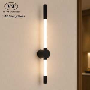 Applique murale LED linéaire moderne en acrylique, pour intérieur, décorative, maison, hôtel, couloir, 6W, CCT sélectionnable 3000K/6000K - Product Image 1